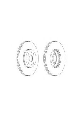 Disc frana TOYOTA YARIS (P13) (2010 - 2016) FERODO DDF1780C piesa NOUA