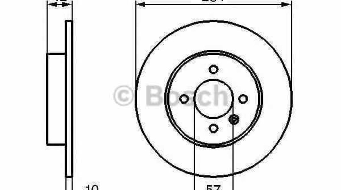 Disc frana VAUXHALL COMBO TOUR Mk II C F25 BOSCH 0 986 479 B85