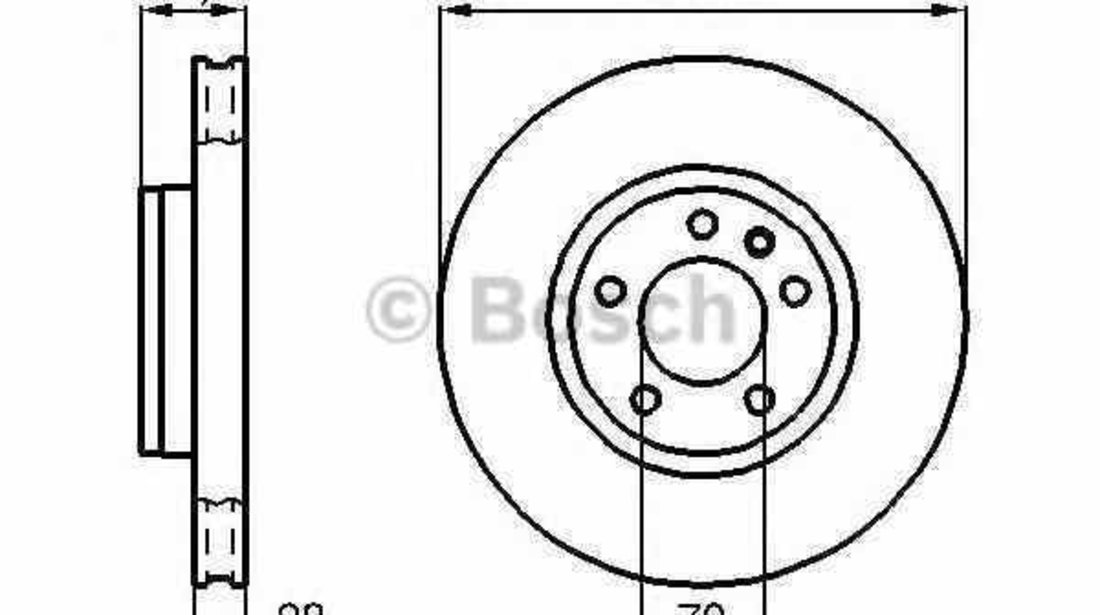 Disc frana VAUXHALL OMEGA B combi BOSCH 0 986 478 593