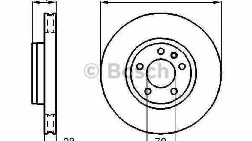 Disc frana VAUXHALL OMEGA B combi BOSCH 0 986 478 593