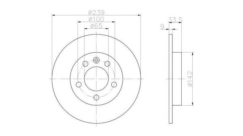 Disc frana Volkswagen VW BORA combi (1J6) 1999-2005 #2 08914810