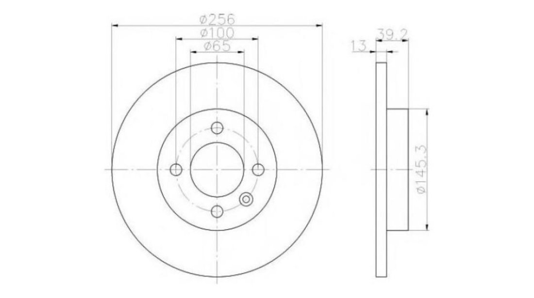 Disc frana Volkswagen VW GOLF Mk III Cabriolet (1E7) 1998-2002 #2 08514910