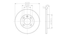 Disc frana Volkswagen VW JETTA (16) 1978-1987 #2 0...