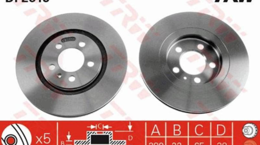 Disc frana Volkswagen VW PASSAT (3A2, 35I) 1988-1997 #2 06548