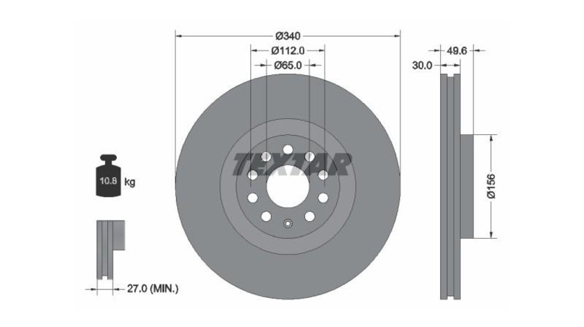 Disc frana Volkswagen VW PASSAT (3G2) 2014- #2 0986479734