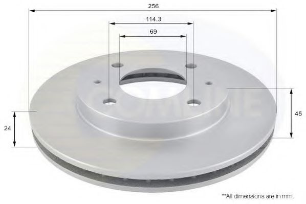 Disc frana VOLVO S40 I (VS) (1995 - 2004) COMLINE ADC0333V piesa NOUA