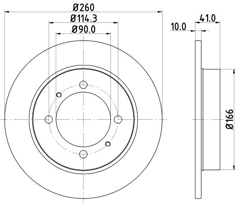 Disc frana VOLVO S40 I (VS) (1995 - 2004) KRIEGER 0950004251 piesa NOUA