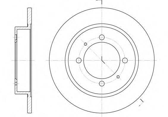 Disc frana VOLVO S40 I (VS) (1995 - 2004) REMSA 6447.00 piesa NOUA