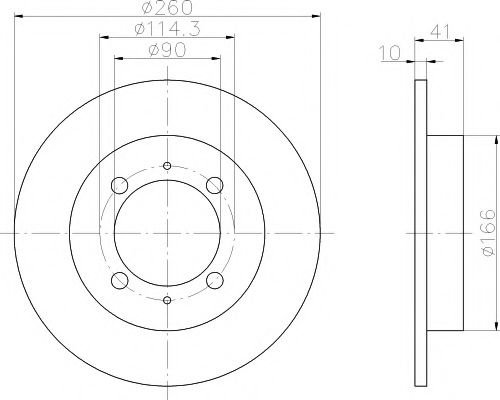 Disc frana VOLVO S40 I (VS) (1995 - 2004) TEXTAR 92083003 piesa NOUA