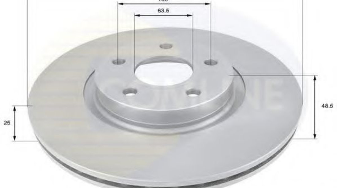 Disc frana VOLVO S40 II (MS) (2004 - 2016) COMLINE ADC1227V piesa NOUA