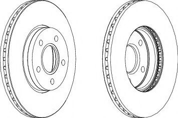 Disc frana VOLVO S40 II (MS) (2004 - 2016) FERODO DDF1222 piesa NOUA