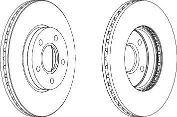 Disc frana VOLVO S40 II (MS) (2004 - 2016) FERODO DDF1222 piesa NOUA