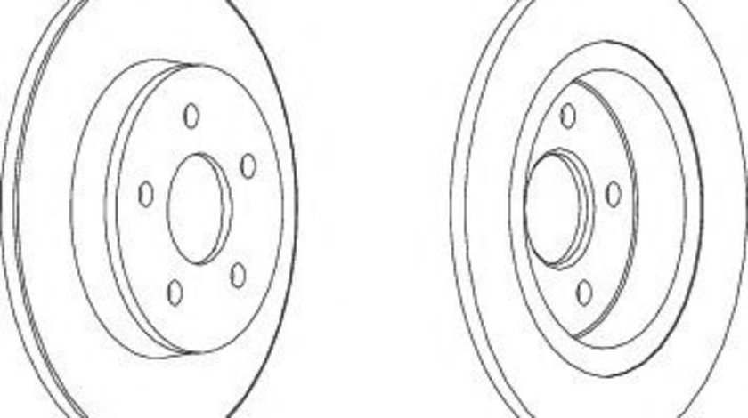 Disc frana VOLVO S40 II (MS) (2004 - 2016) FERODO DDF1227 piesa NOUA