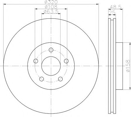 Disc frana VOLVO S40 II (MS) (2004 - 2016) TEXTAR 92149100 piesa NOUA