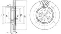 Disc frana VOLVO S60 I (2000 - 2010) DELPHI BG9514...