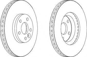 Disc frana VOLVO S60 II (2010 - 2016) FERODO DDF1567 piesa NOUA