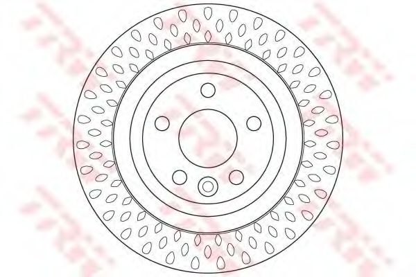 Disc frana VOLVO S60 II (2010 - 2016) TRW DF6387 piesa NOUA