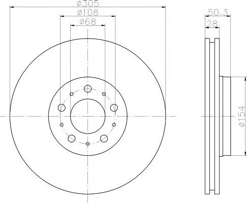 Disc frana VOLVO S80 I (TS, XY) (1998 - 2006) TEXTAR 92100603 piesa NOUA