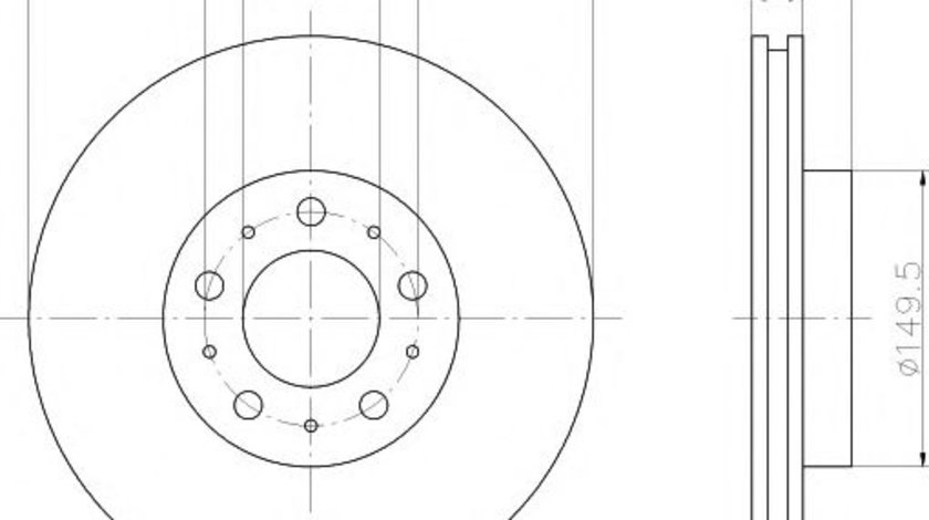 Disc frana VOLVO S80 I (TS, XY) (1998 - 2006) TEXTAR 92100503 piesa NOUA