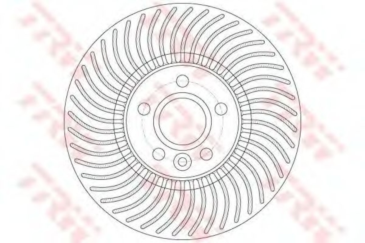 Disc frana VOLVO S80 II (AS) (2006 - 2016) TRW DF6185S piesa NOUA