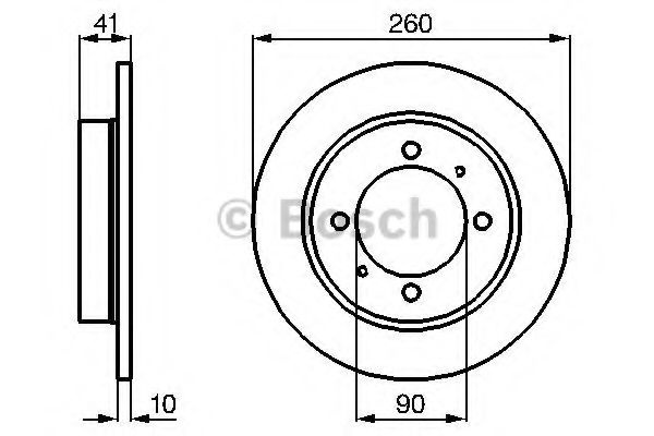 Disc frana VOLVO V40 Combi (VW) (1995 - 2004) BOSCH 0 986 478 898 piesa NOUA