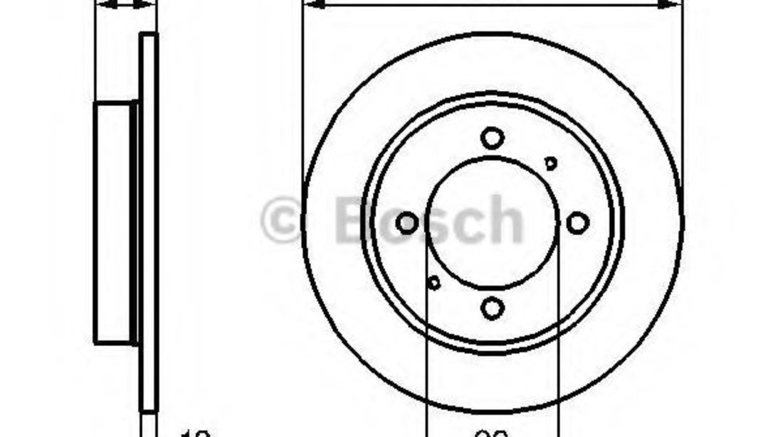 Disc frana VOLVO V40 Combi (VW) (1995 - 2004) BOSCH 0 986 478 898 piesa NOUA