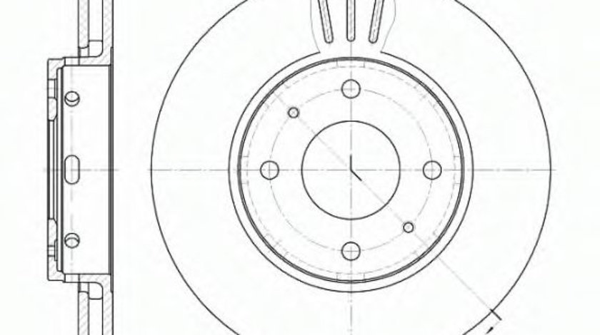 Disc frana VOLVO V40 Combi (VW) (1995 - 2004) REMSA 6585.10 piesa NOUA