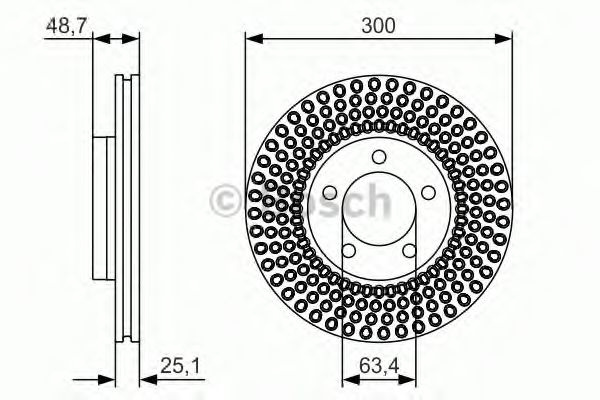 Disc frana VOLVO V40 Hatchback (2012 - 2016) BOSCH 0 986 479 701 piesa NOUA