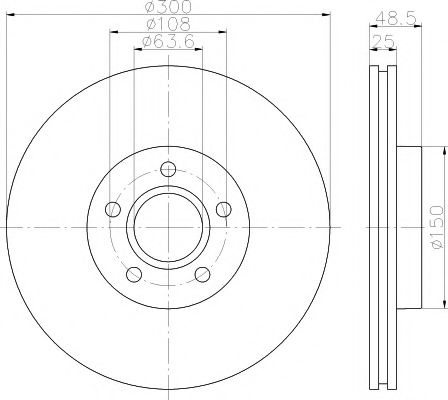 Disc frana VOLVO V40 Hatchback (2012 - 2016) TEXTAR 92255703 piesa NOUA