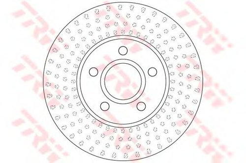 Disc frana VOLVO V40 Hatchback (2012 - 2016) TRW DF6536 piesa NOUA
