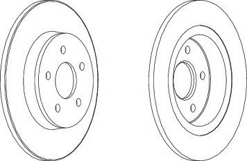 Disc frana VOLVO V50 (MW) (2004 - 2016) FERODO DDF1227 piesa NOUA