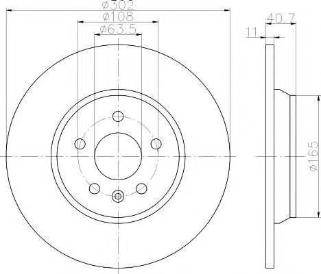 Disc frana VOLVO V60 (2010 - 2016) TEXTAR 92162903 piesa NOUA