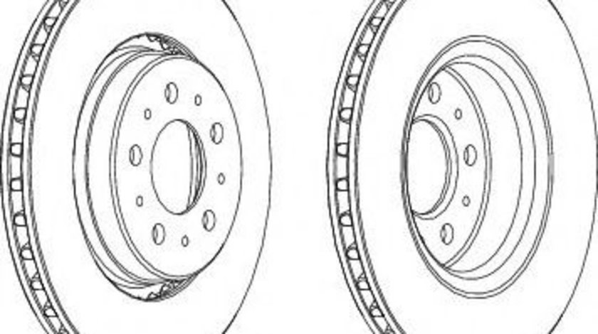 Disc frana VOLVO V70 I (LV) (1996 - 2000) FERODO DDF1031 piesa NOUA