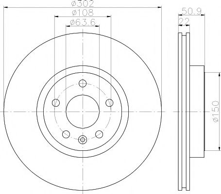 Disc frana VOLVO XC60 (2008 - 2016) TEXTAR 92196403 piesa NOUA