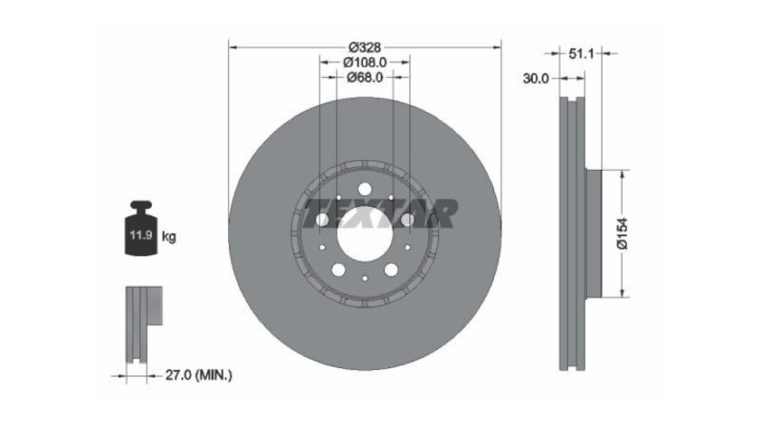 Disc frana Volvo XC90 I 2002-2016 #3 31262489