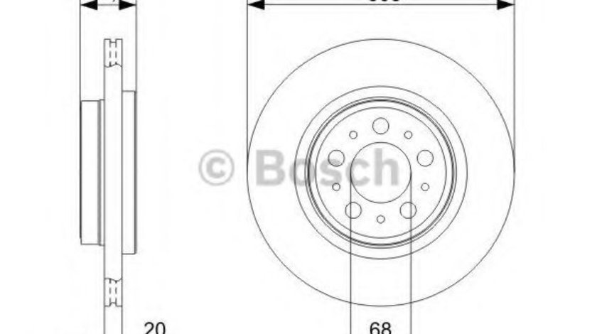 Disc frana VOLVO XC90 I (2002 - 2016) BOSCH 0 986 479 C78 piesa NOUA