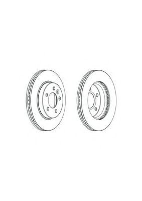 Disc frana VW AMAROK (2H, S1B) (2010 - 2016) FERODO DDF2017C piesa NOUA