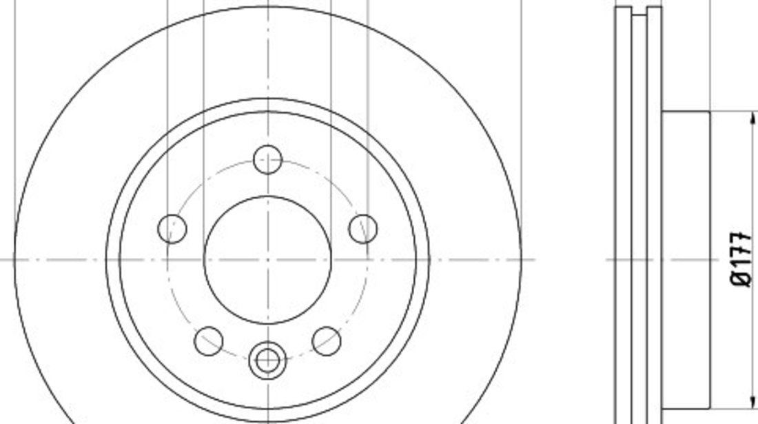 Disc frana VW AMAROK (2H, S1B) (2010 - 2016) KRIEGER 0950004162 piesa NOUA