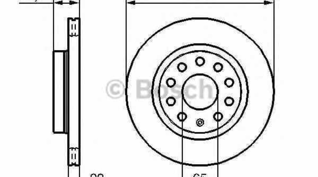 Disc frana VW BEETLE 5C1 BOSCH 0 986 479 098