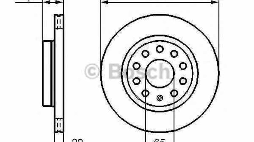 Disc frana VW BEETLE 5C1 BOSCH 0 986 479 098