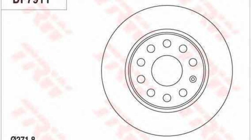 Disc frana VW BEETLE 5C1 TRW DF7911