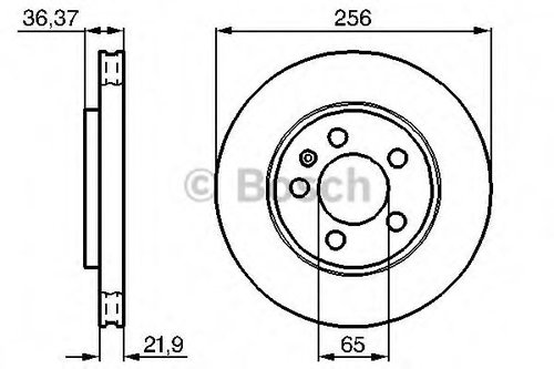 Disc frana VW BORA (1J2) (1998 - 2005) BOSCH 0 986 478 482 piesa NOUA
