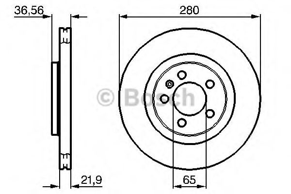 Disc frana VW BORA (1J2) (1998 - 2005) BOSCH 0 986 478 852 piesa NOUA