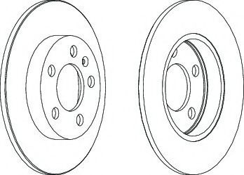 Disc frana VW BORA (1J2) (1998 - 2005) FERODO DDF1155 piesa NOUA
