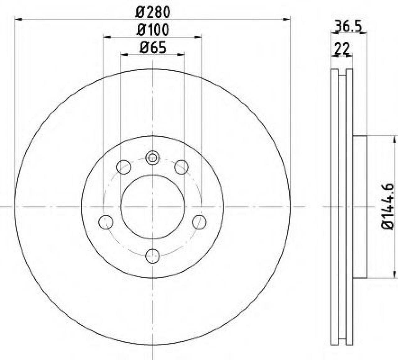 Disc frana VW BORA (1J2) (1998 - 2005) TEXTAR 92082305 piesa NOUA
