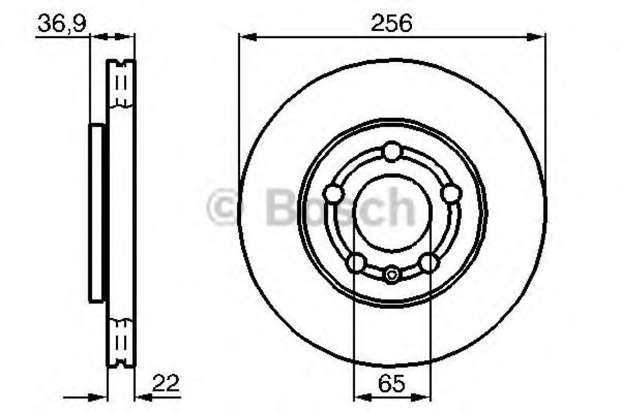 Disc frana VW BORA Combi (1J6) (1999 - 2005) BOSCH 0 986 478 853 piesa NOUA
