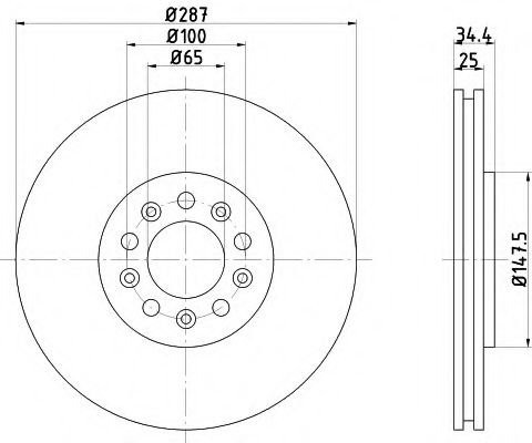 Disc frana VW BORA Combi (1J6) (1999 - 2005) TEXTAR 92106603 piesa NOUA