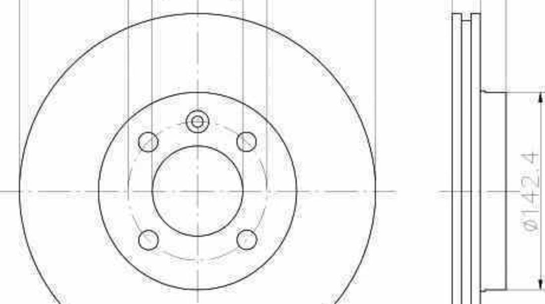 Disc frana VW CADDY II caroserie 9K9A TEXTAR 92036803