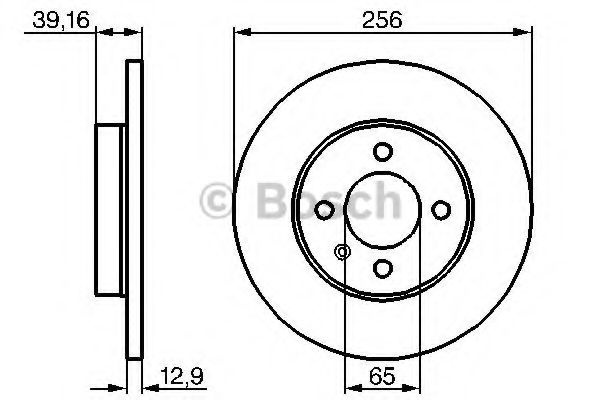 Disc frana VW CADDY II Combi (9K9B) (1995 - 2004) BOSCH 0 986 479 B30 piesa NOUA