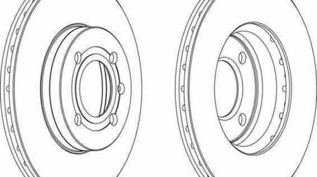 Disc frana VW CADDY II combi 9K9B FERODO DDF207